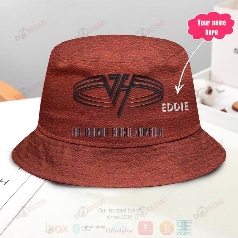 Van Halen For Unlawful Carnal Knowledge Custom Name Bucket Hat