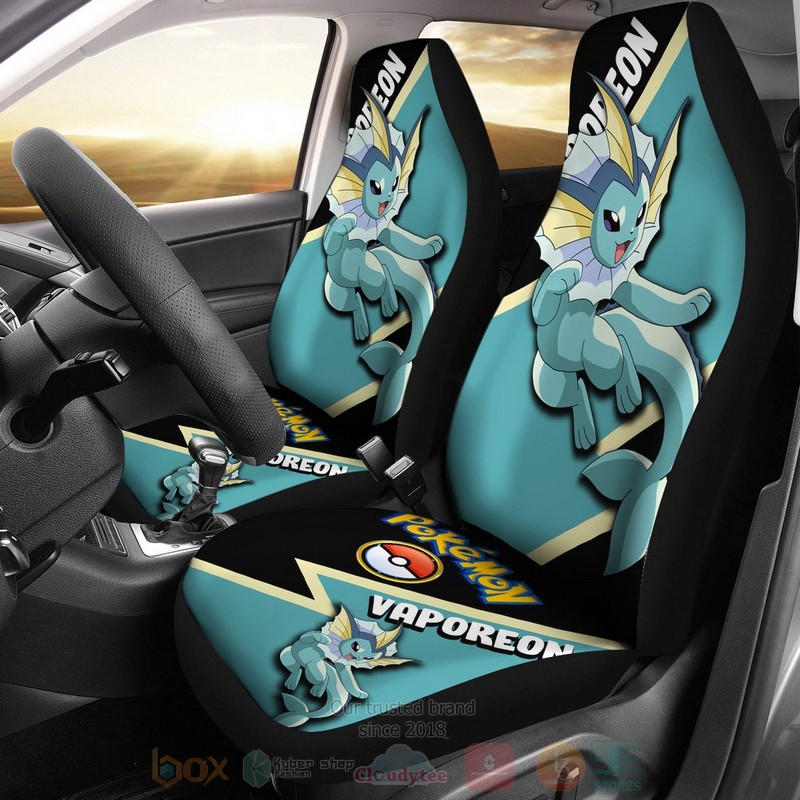 Vaporeon Anime Pokemon Car Seat Cover