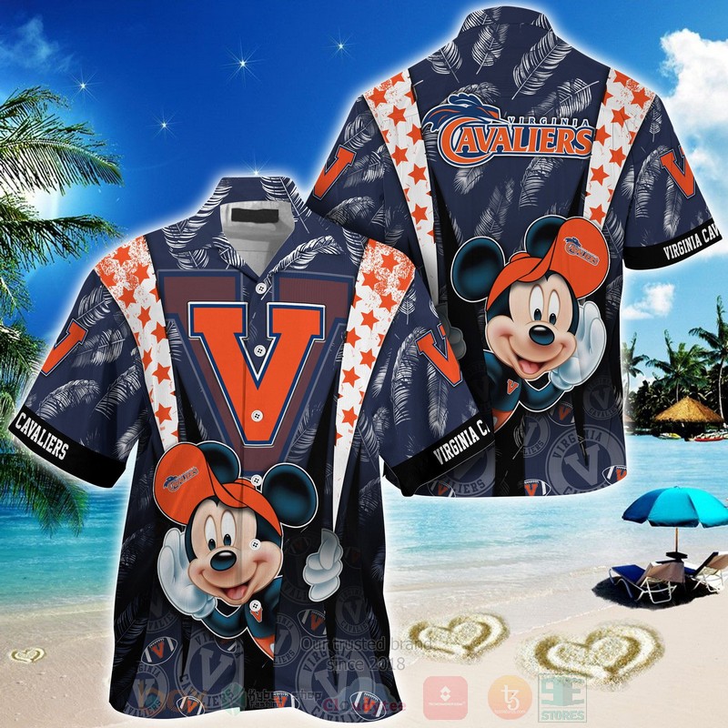 Virginia Cavaliers Mickey Mouse Hawaiian Shirt