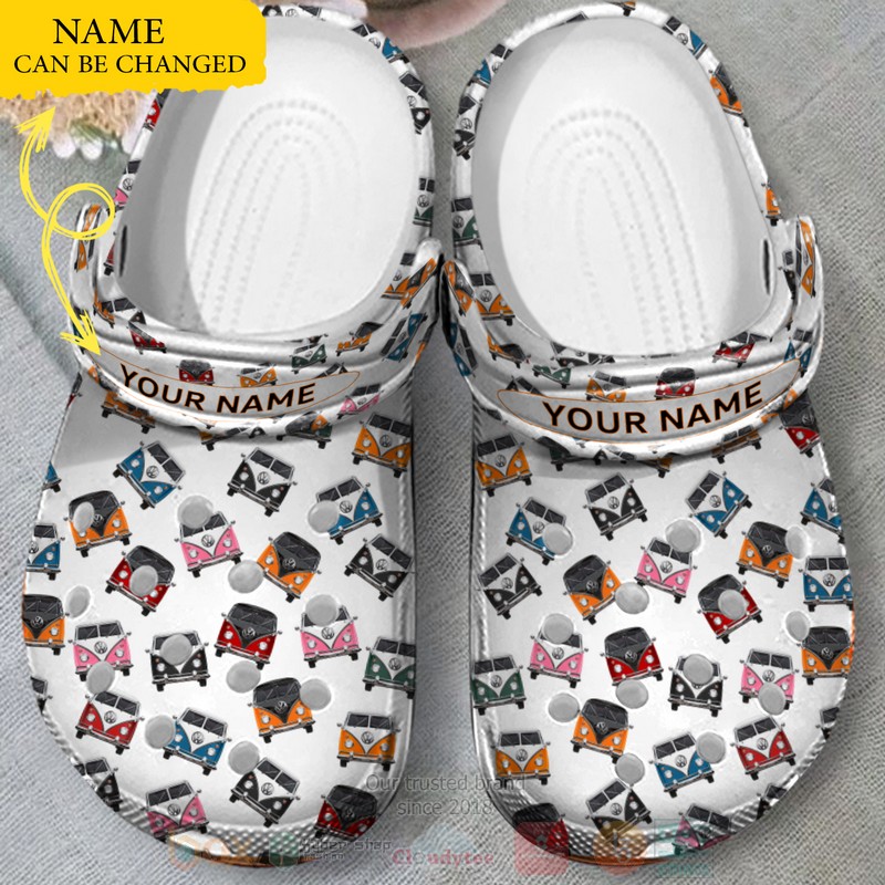 Volkswagen Custom Name Crocband Crocs Clog Shoes 1