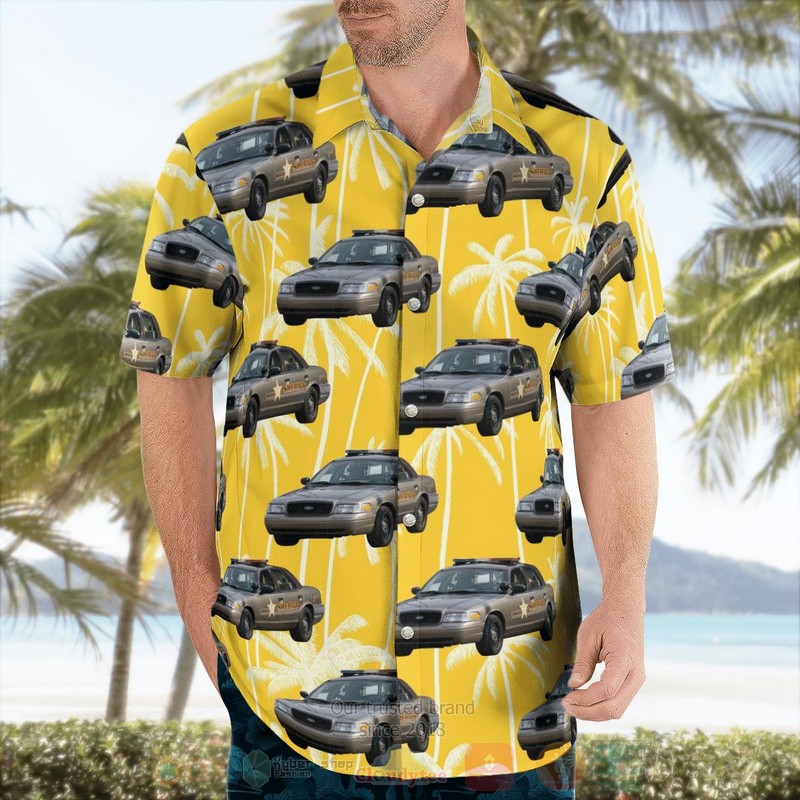 Wabash County Indiana Sheriff Car Hawaiian Shirt 1 2