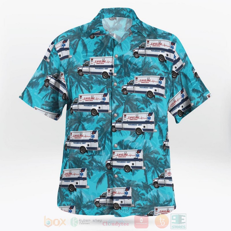 Wenatchee Washington LifeLine Ambulance Hawaiian Shirt 1