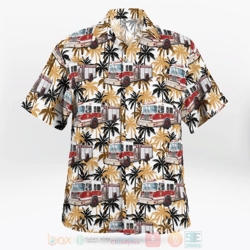 Whitby Fire and Emergency Services WFES Ontario Fleet Hawaiian Shirt 1