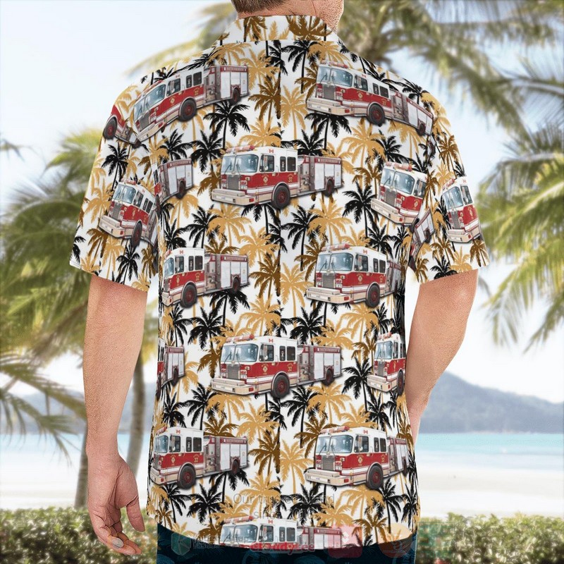 Whitby Fire and Emergency Services WFES Ontario Fleet Hawaiian Shirt 1 2 3