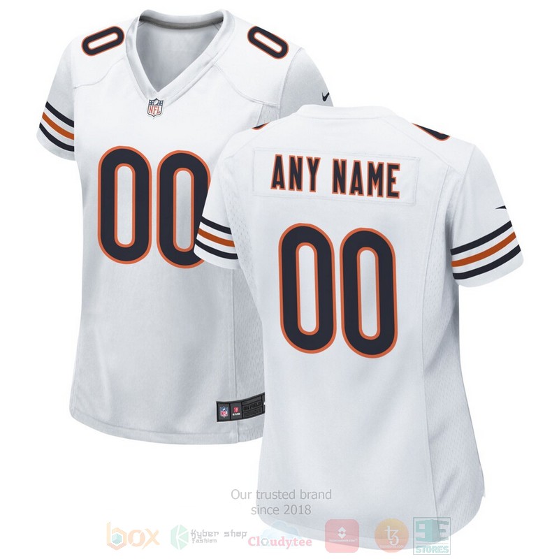 White Chicago Bears Personalized Football Jersey