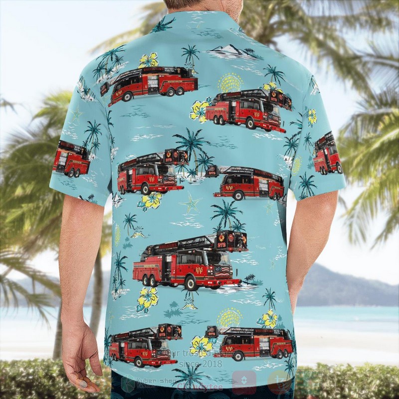 Whitestown Fire Department Hawaiian Shirt 1