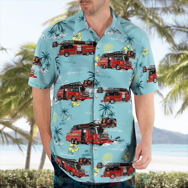 Whitestown Fire Department Hawaiian Shirt 1 2 3 4 5