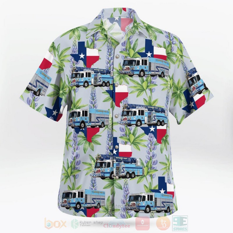 Willis Texas Montgomery County ESD 1 Station 91 Willis Hawaiian Shirt 1