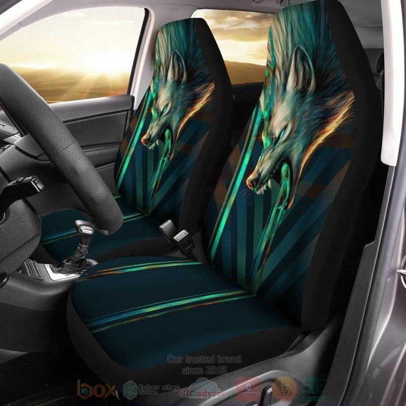 Wolf Fantasy Art Wolf Car Seat Covers