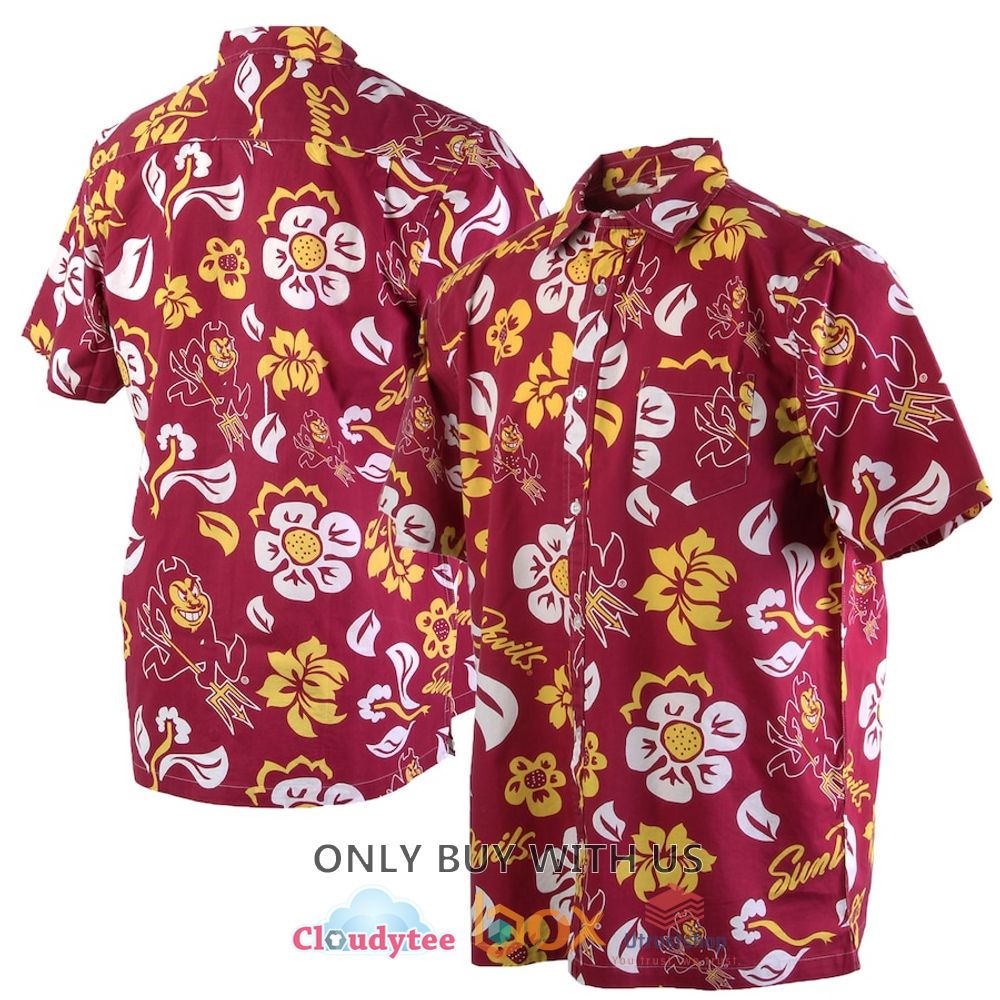arizona state sun devils wes and willy floral hawaiian shirt 1 55401
