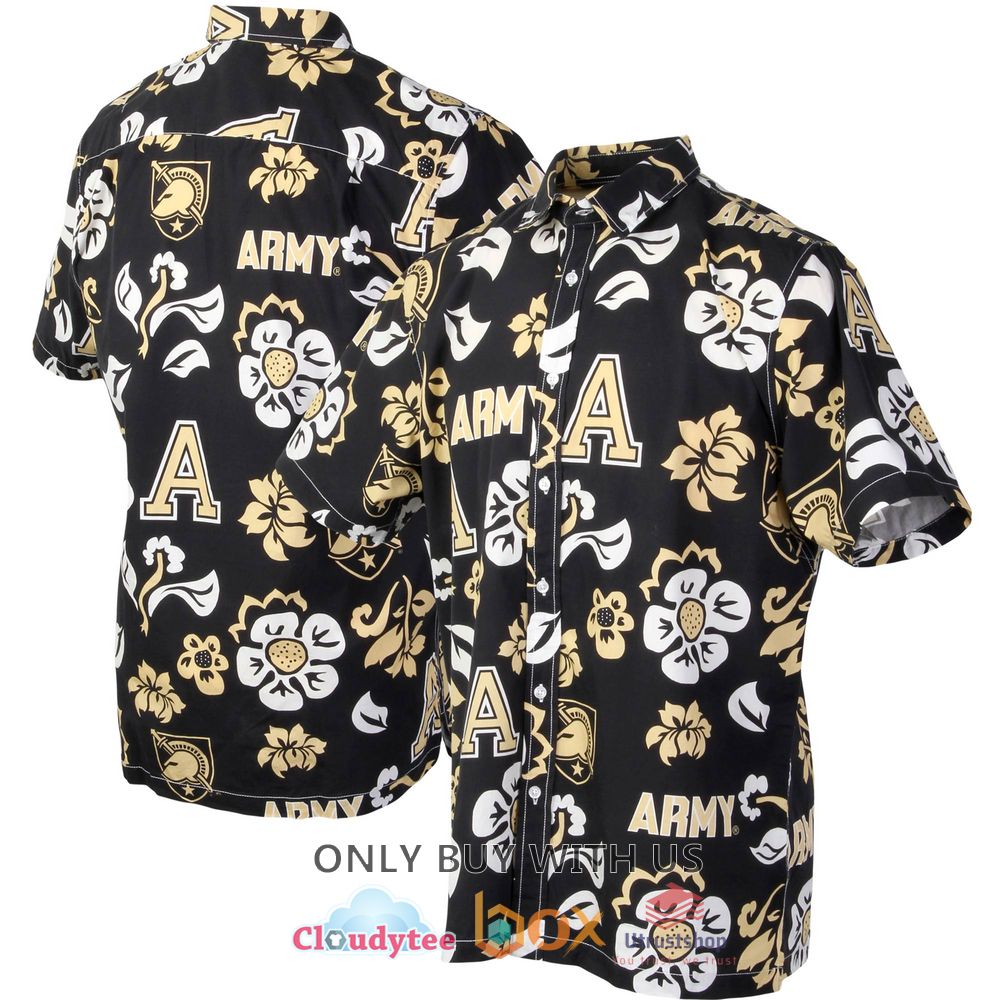 army black knights wes and willy floral hawaiian shirt 1 59872