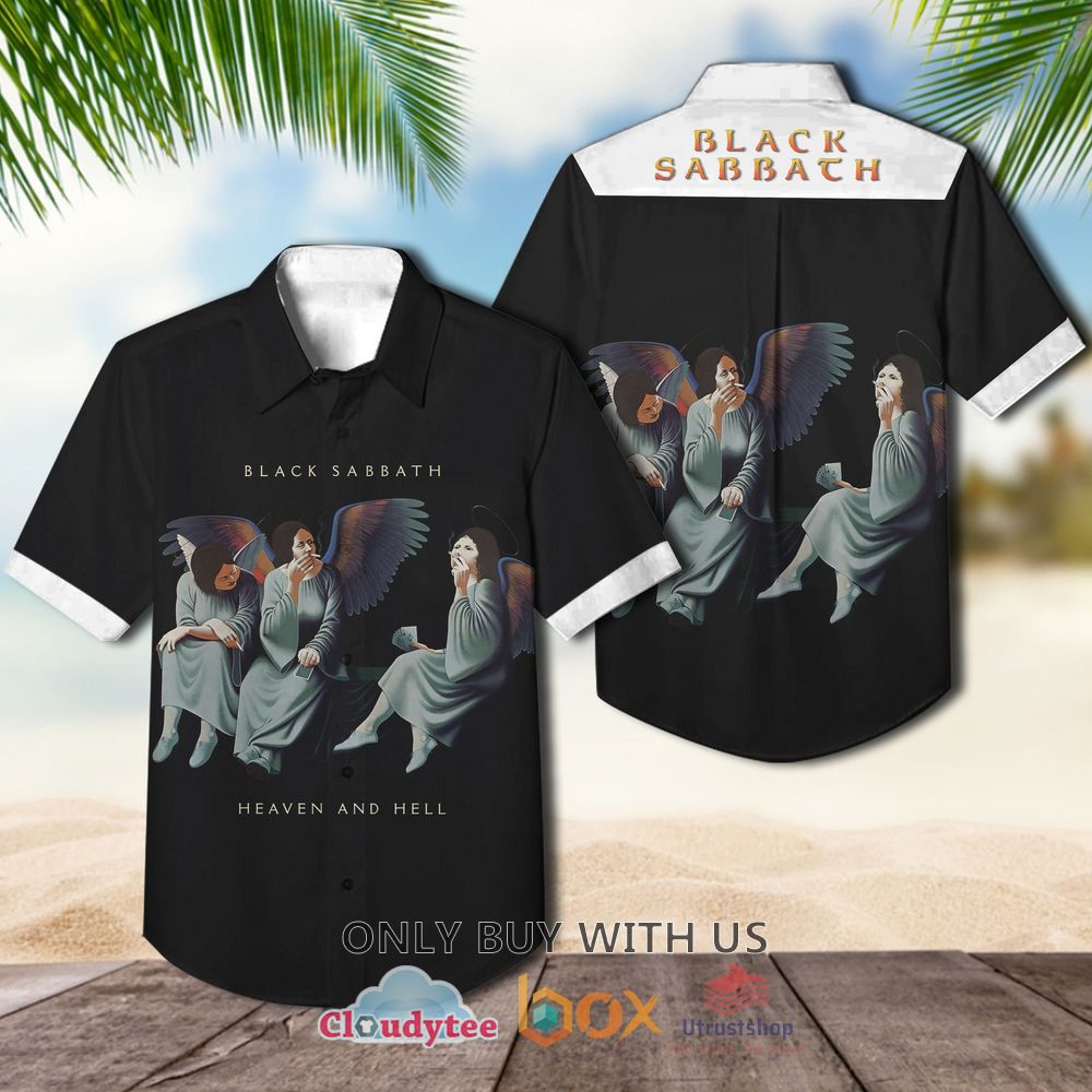 black sabbath heaven and hell 1990 casual hawaiian shirt 1 56315