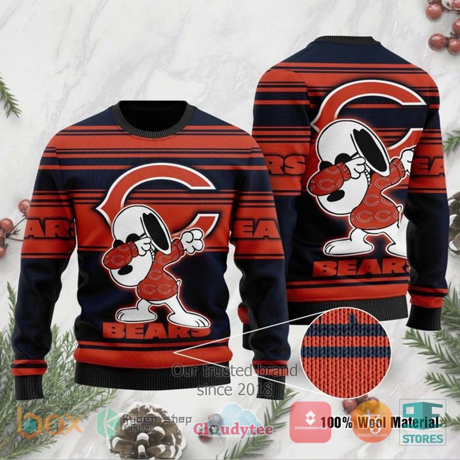 chicago bears snoopy dabbing christmas sweater 1 30768