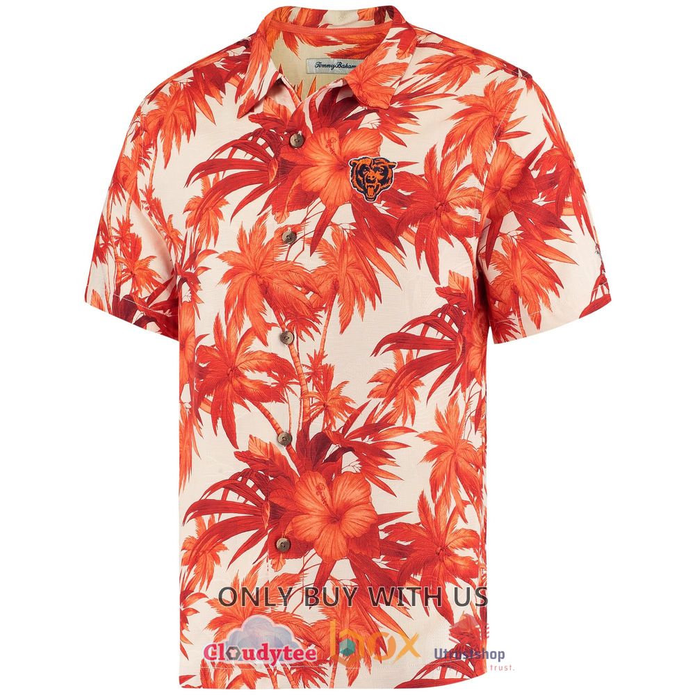 chicago bears tommy bahama harbor island hibiscus hawaiian shirt 2 52247