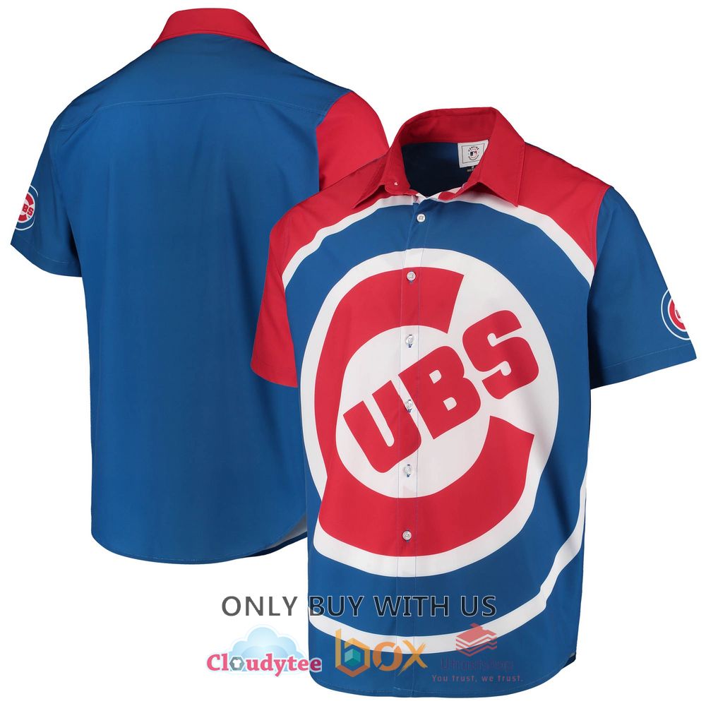 chicago cubs big logo hawaiian shirt 1 13395
