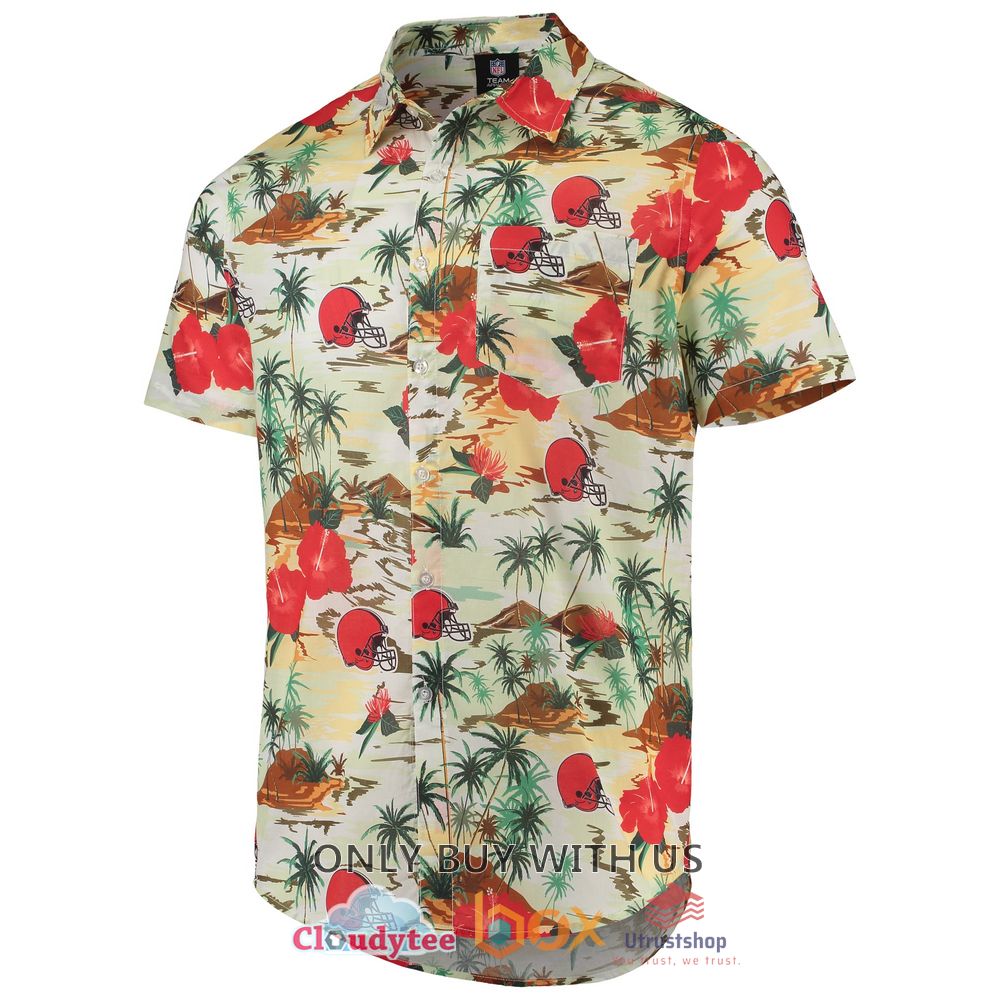 cleveland browns paradise floral hawaiian shirt 2 66950