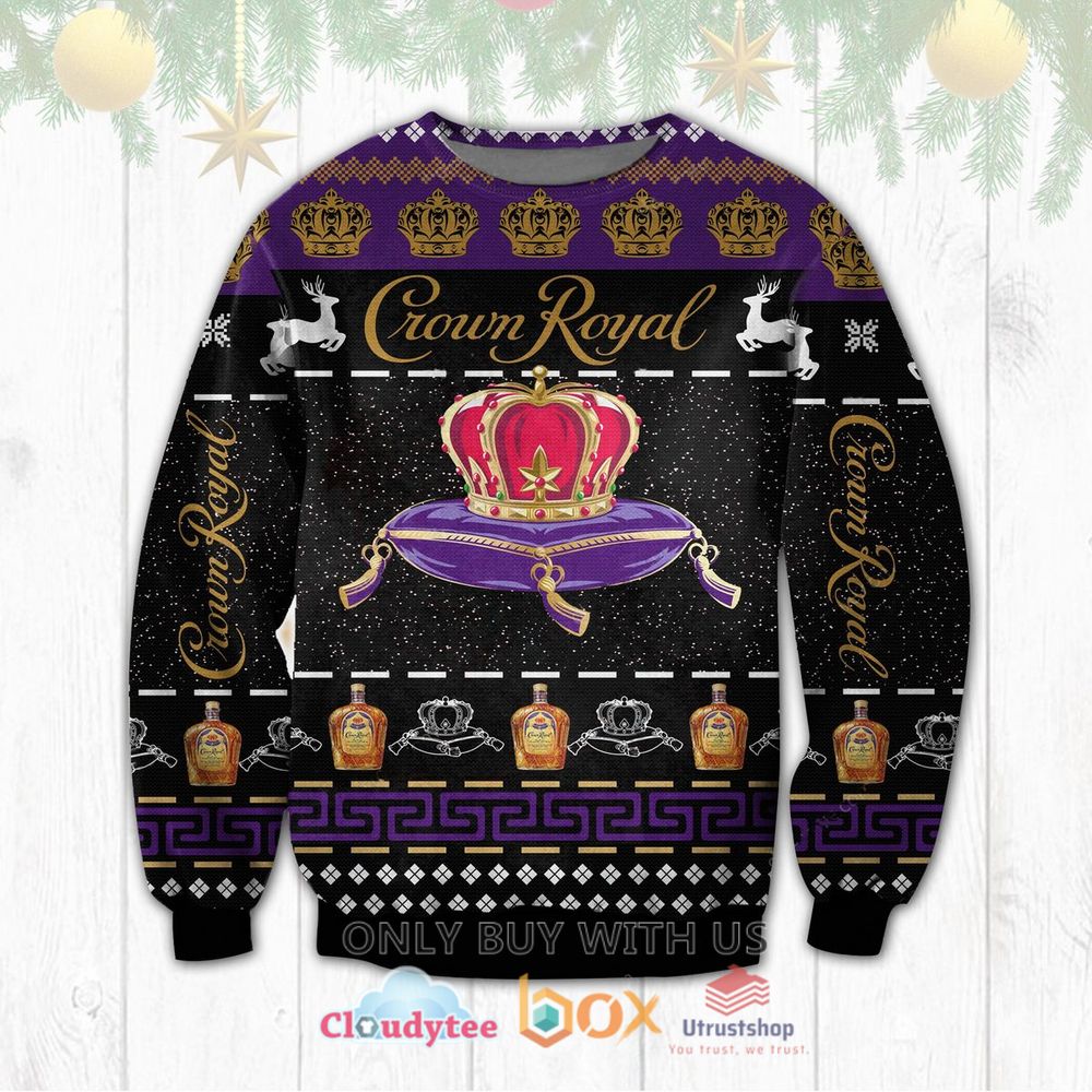 crown royal black color sweatshirt sweater 1 80431