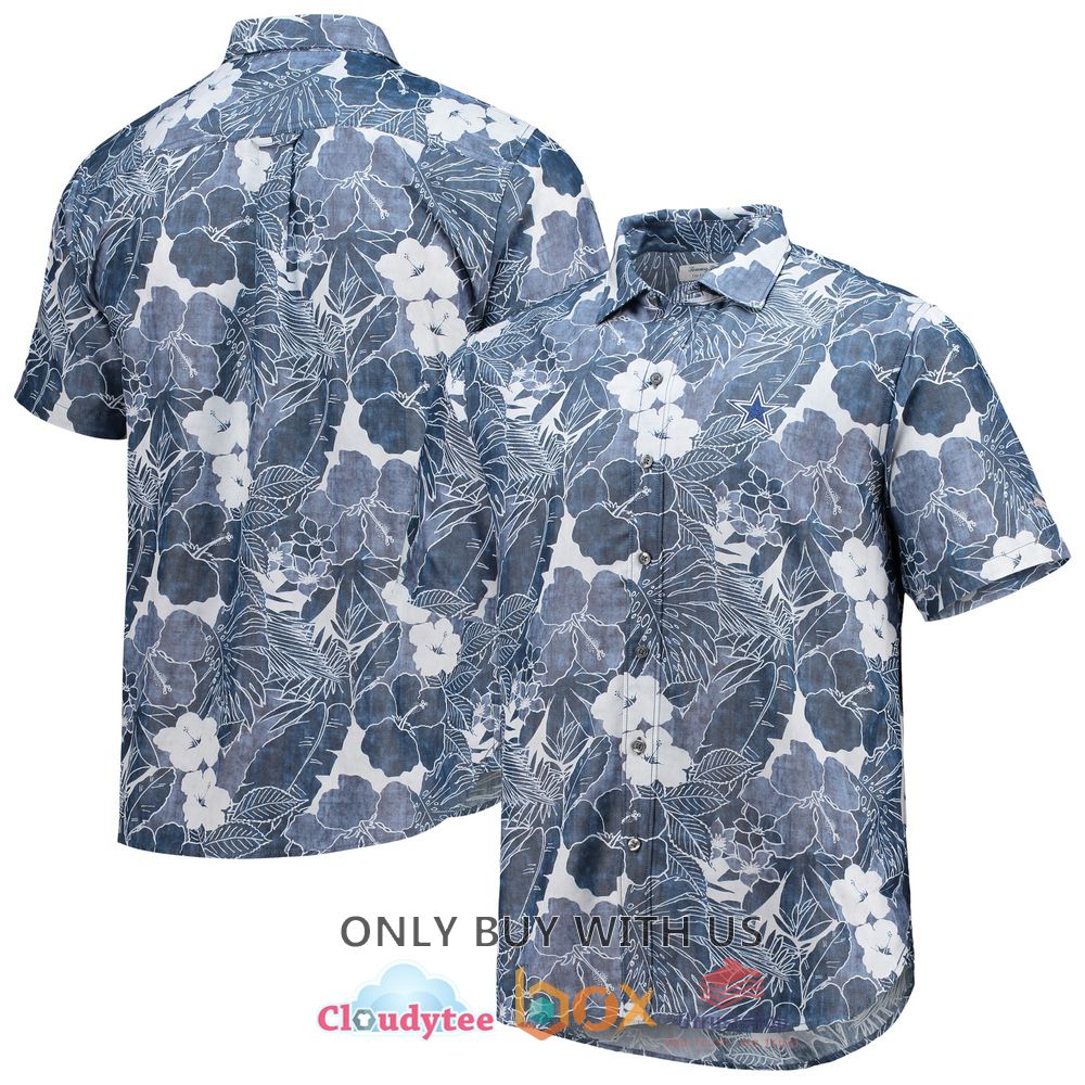 dallas cowboys tommy bahama hibiscus hawaiian shirt 1 55243