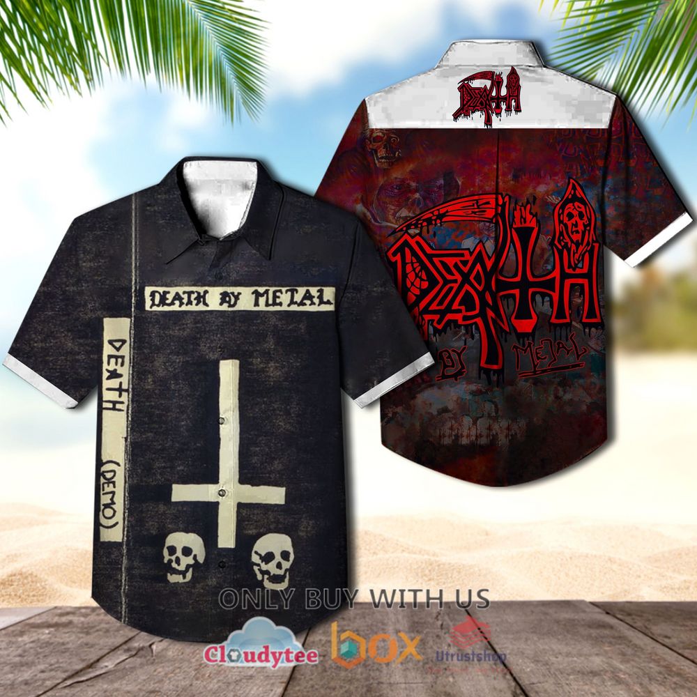 death by metal albums hawaiian shirt 1 53071