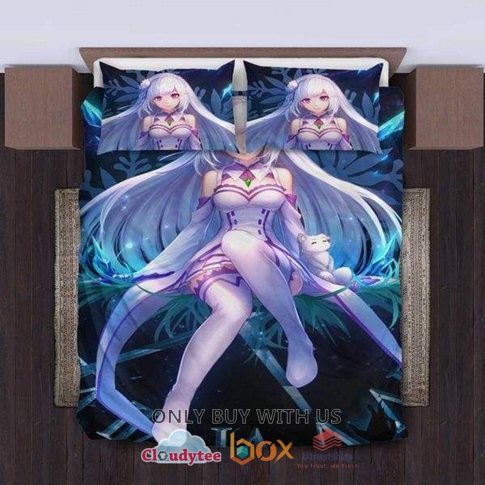 emilia re zero starting life in another world bedding set 1 19512