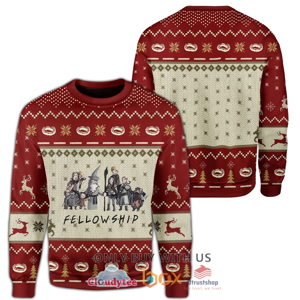 fellowship lord of the rings christmas sweatshirt sweater 1 16634