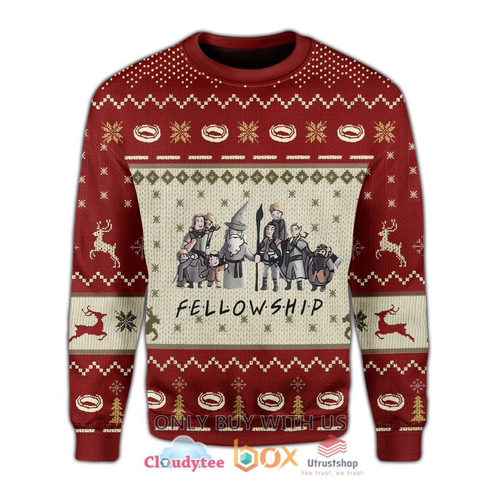 fellowship lord of the rings christmas sweatshirt sweater 2 31780