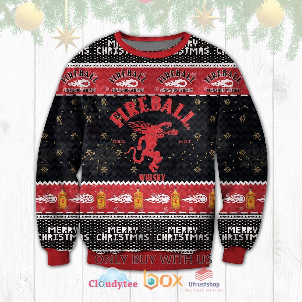 fireball cinnamon whisky red hot sweatshirt sweater 1 79529