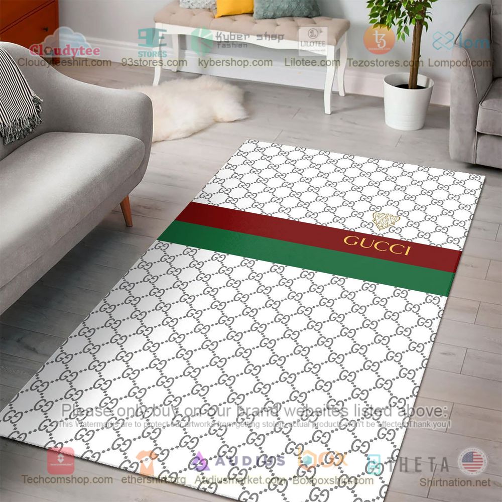 gucci white pattern rug 1 13521