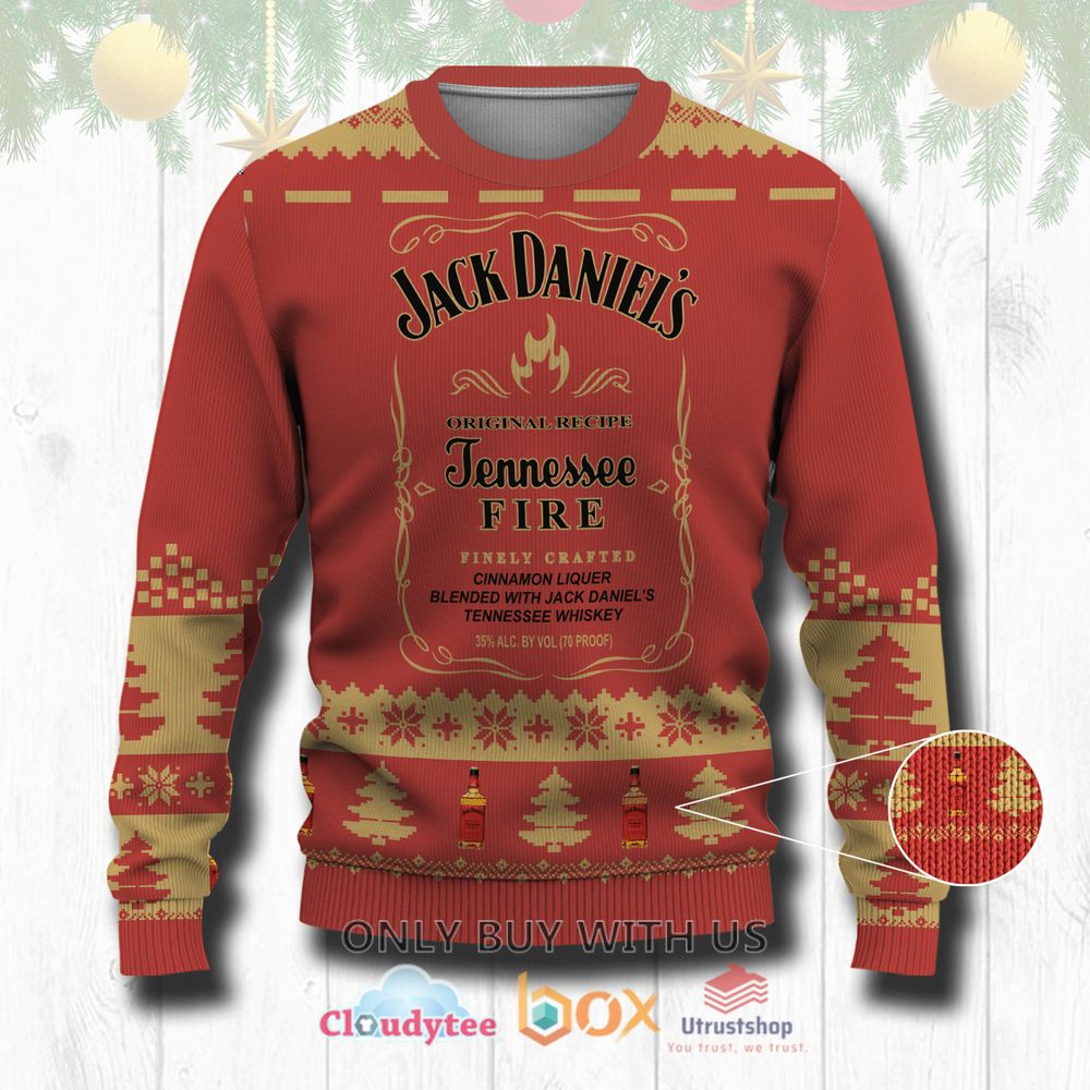 jack daniels tennessee fire whiskey sweatshirt sweater 1 69406