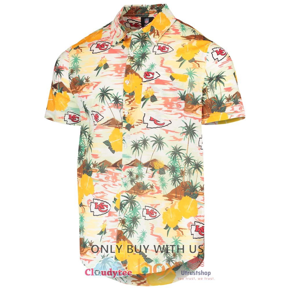 kansas city chiefs paradise floral hawaiian shirt 2 91765