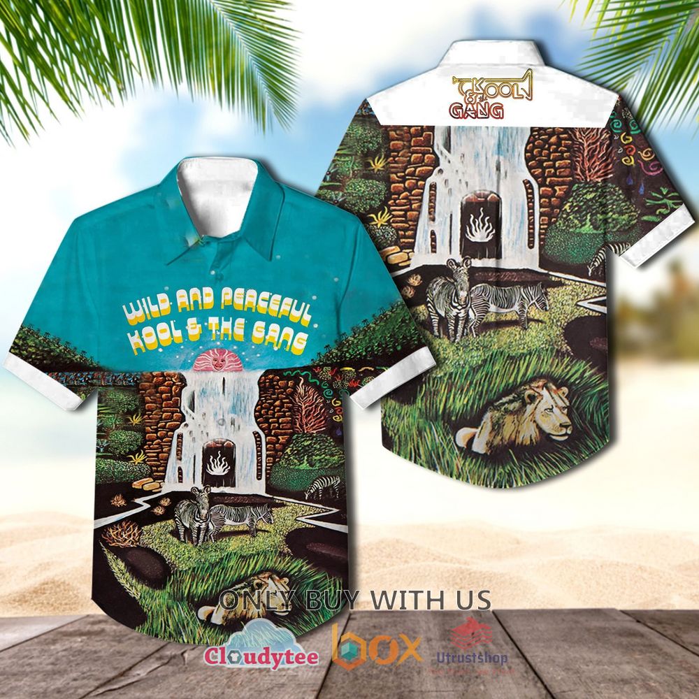 kool and the gang wild and peaceful casual hawaiian shirt 1 75853