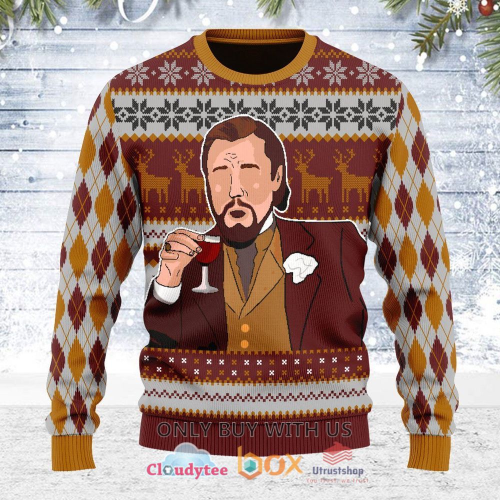 leonardo dicaprio meme merry christmas sweatshirt sweater 1 29101