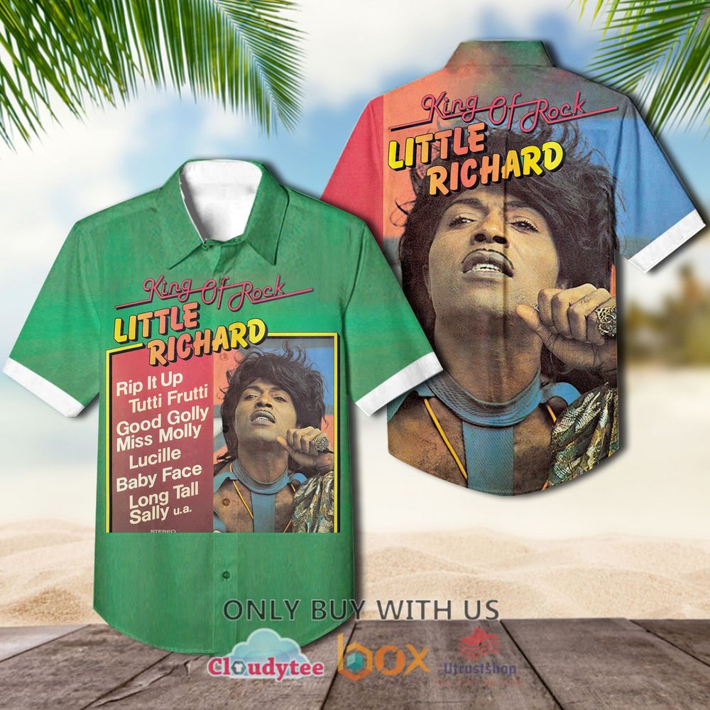 little richard king of rock and roll albums hawaiian shirt 1 87081