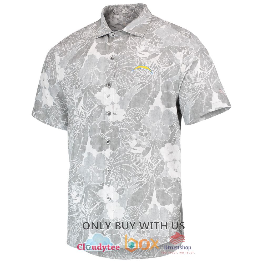 los angeles chargers tommy bahama hibiscus hawaiian shirt 2 65568
