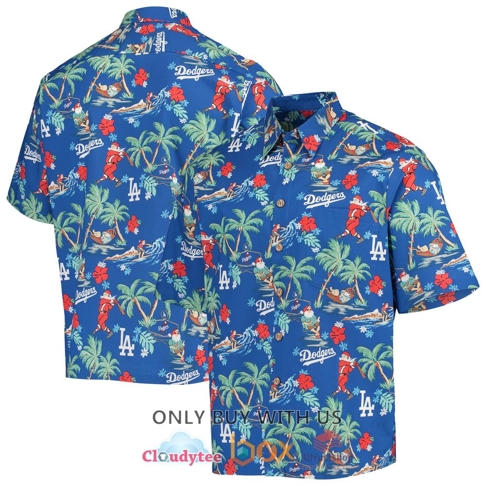 los angeles dodgers reyn spooner holiday hawaiian shirt 1 65315