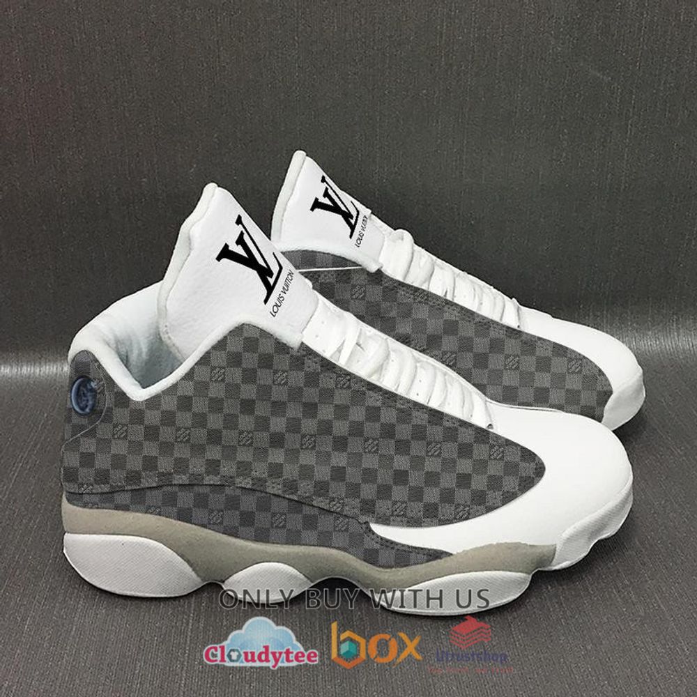 louis vuitton grey white air jordan 13 shoes 1 58615