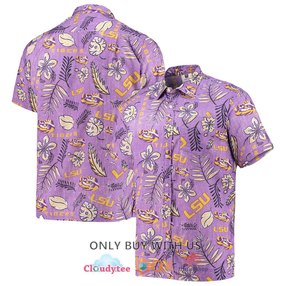 lsu tigers wes and willy vintage floral hawaiian shirt 1 35331