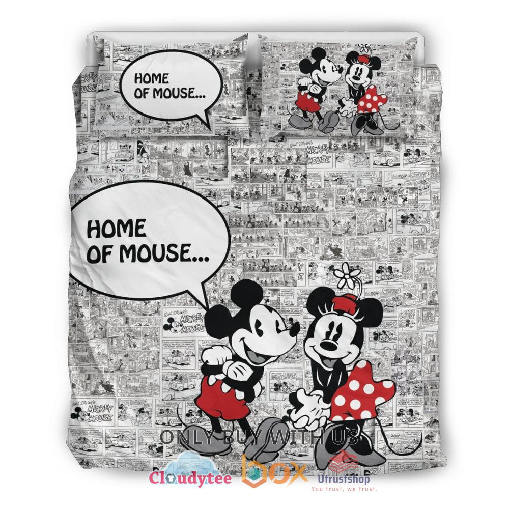 mickey and minnie home of mouse bedding set 1 28884