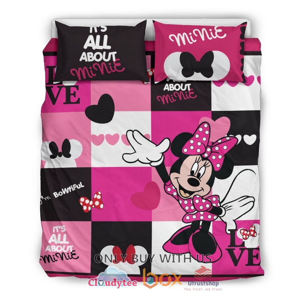 mickey and minnie is all about minnie bedding set 1 88565