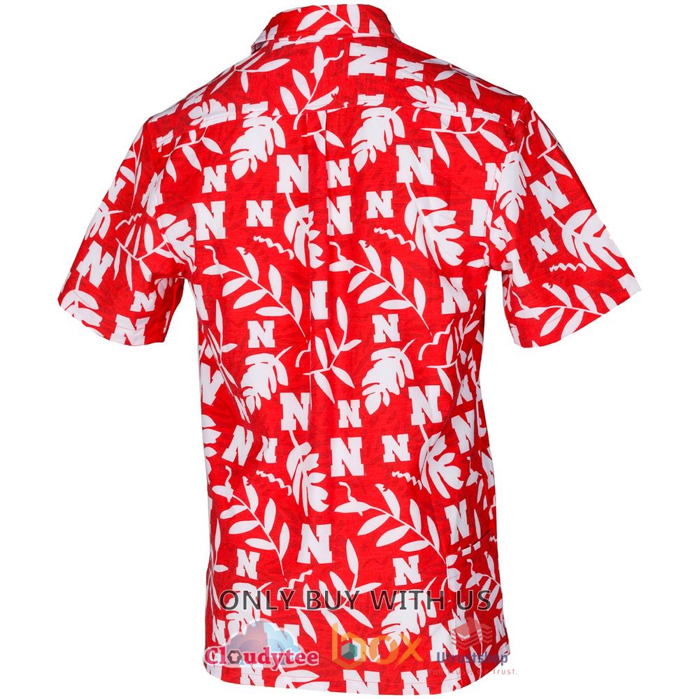 nebraska huskers tellum and chop floral hawaiian shirt 2 3489