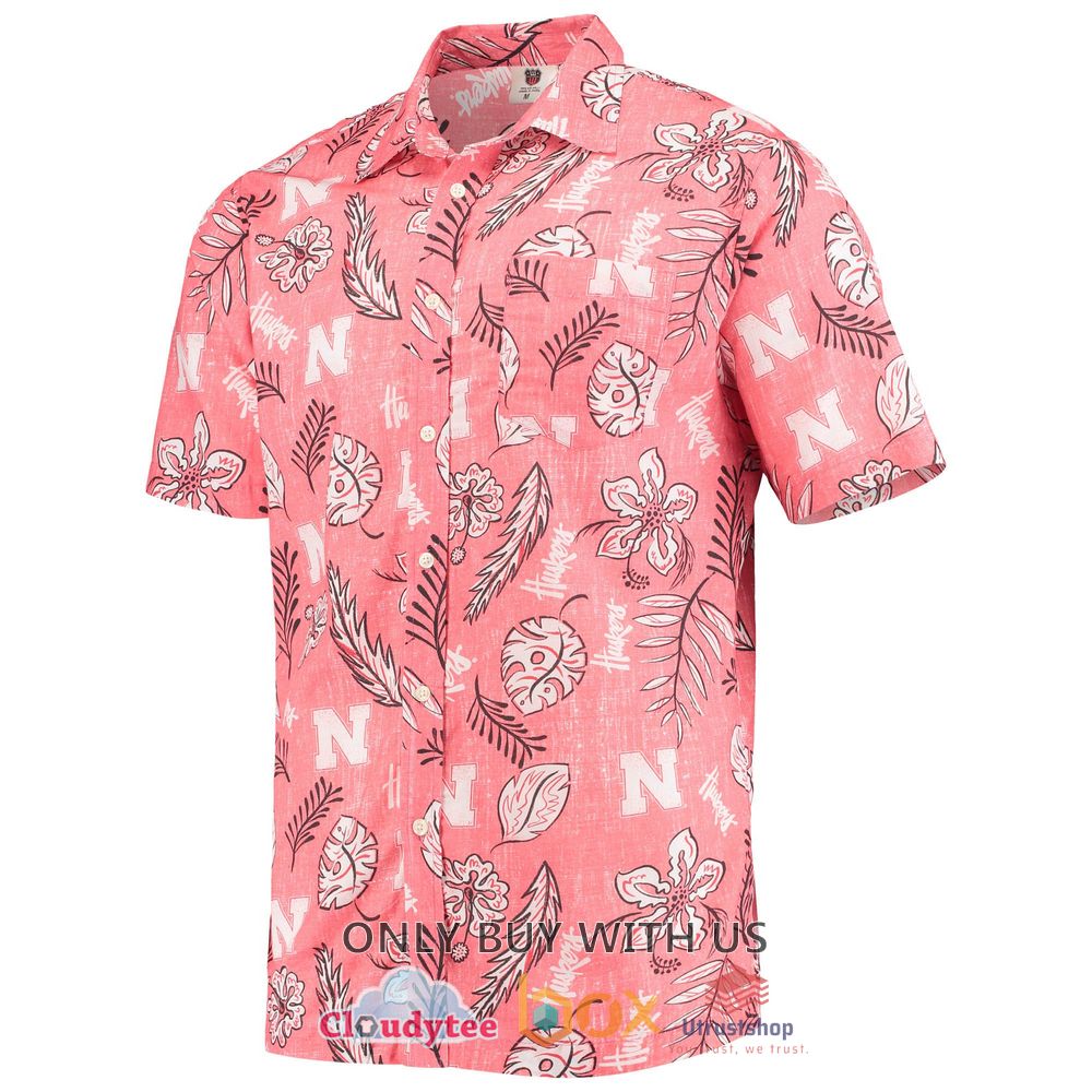 nebraska huskers wes and willy vintage floral hawaiian shirt 2 94566