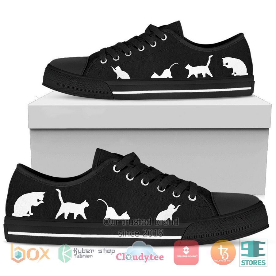 new black and white cats lover stan smith low top sneaker 1 79959