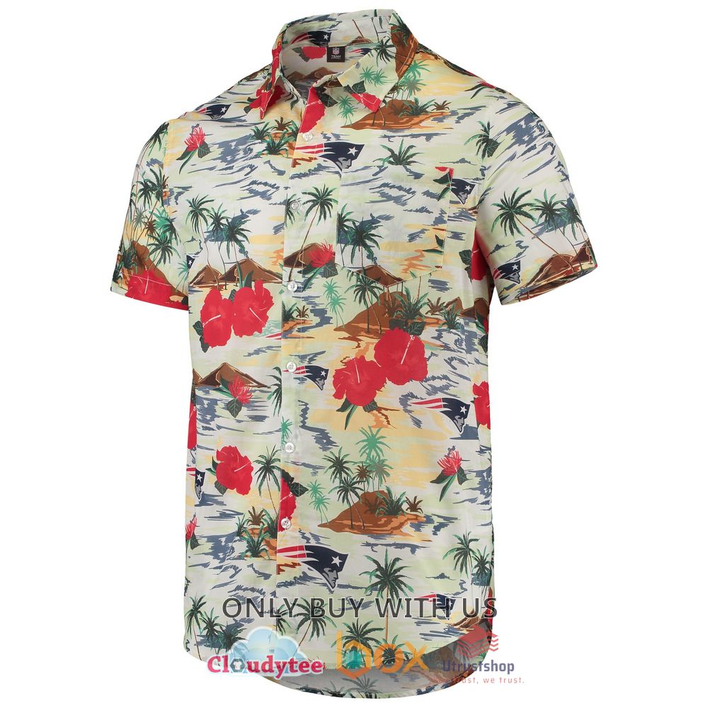 new england patriots paradise floral hawaiian shirt 2 76781
