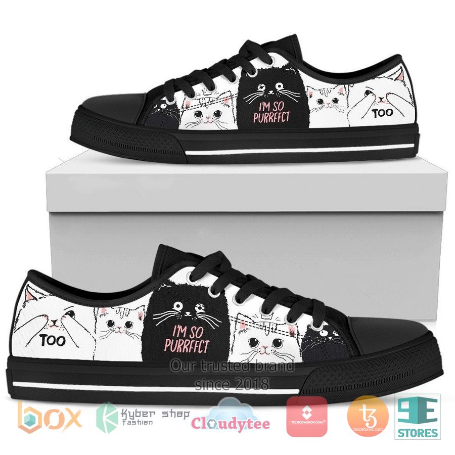 new im so purrfect cat for cat lover stan smith low top sneaker 1 45920