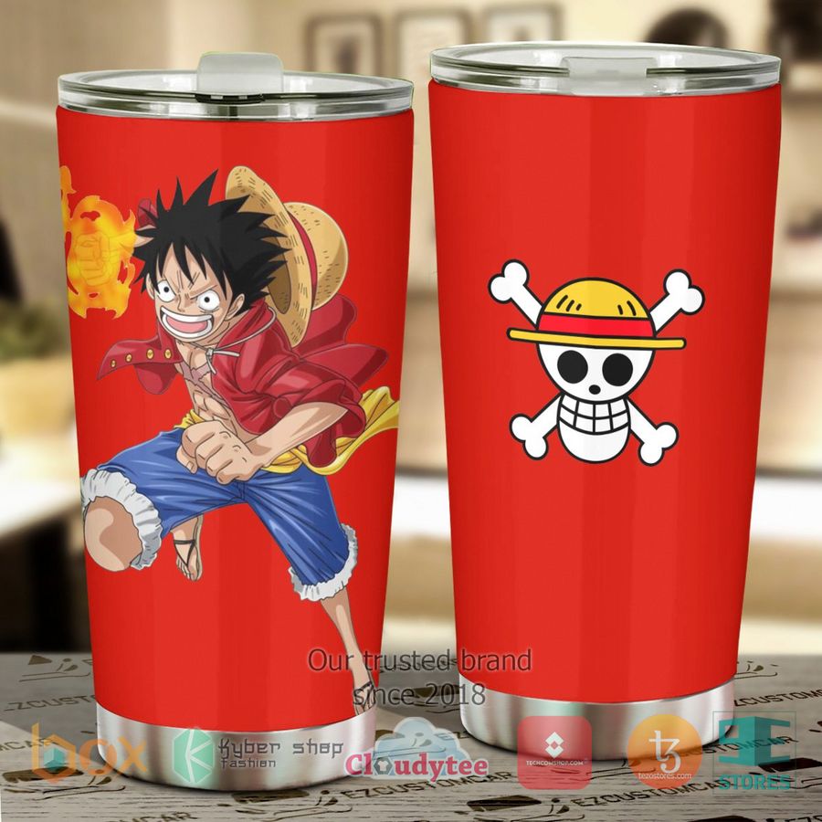 new luffy one piece anime steel tumbler 1 24480