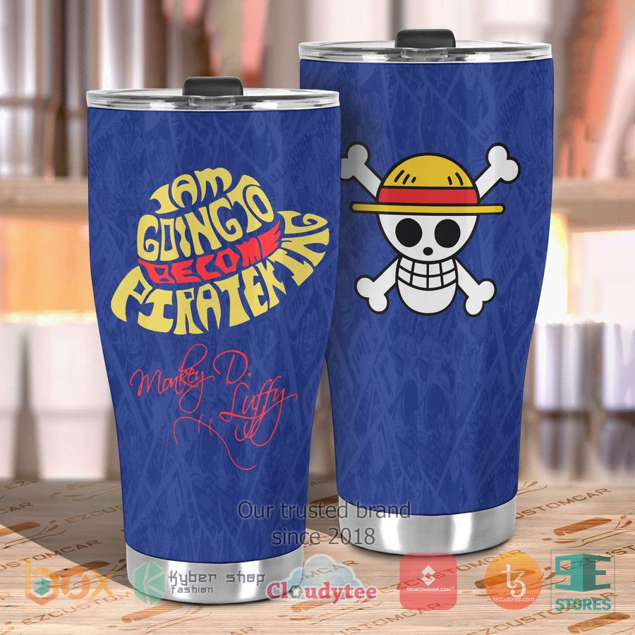 new monkey d luffy luffy quote steel tumbler 2 30630