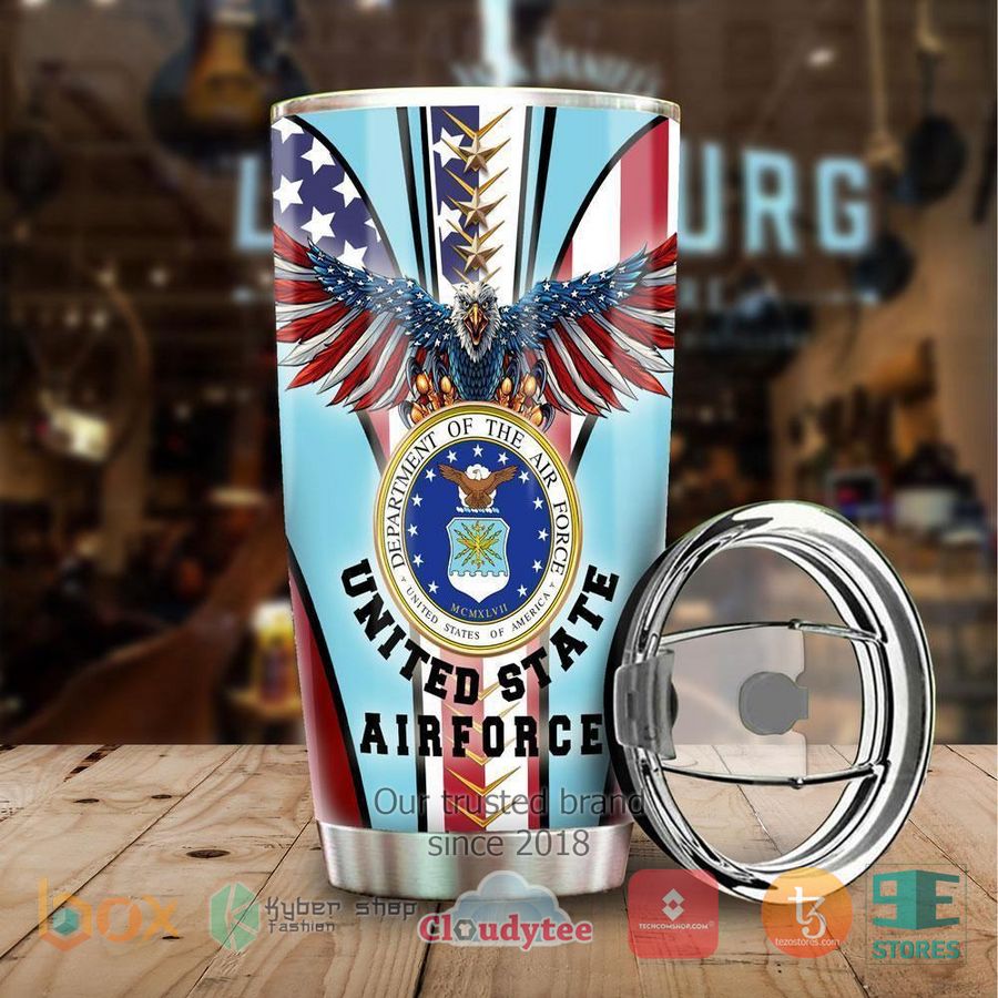 new usaf united states air force steel tumbler 2 57396