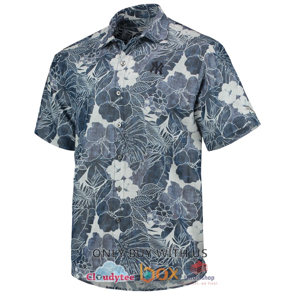 new york yankees tommy bahama point playa floral hawaiian shirt 2 67464