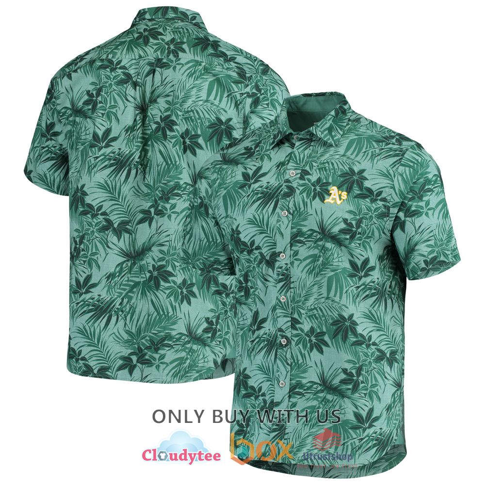 oakland athletics tommy bahama reign forest fronds hawaiian shirt 1 78035