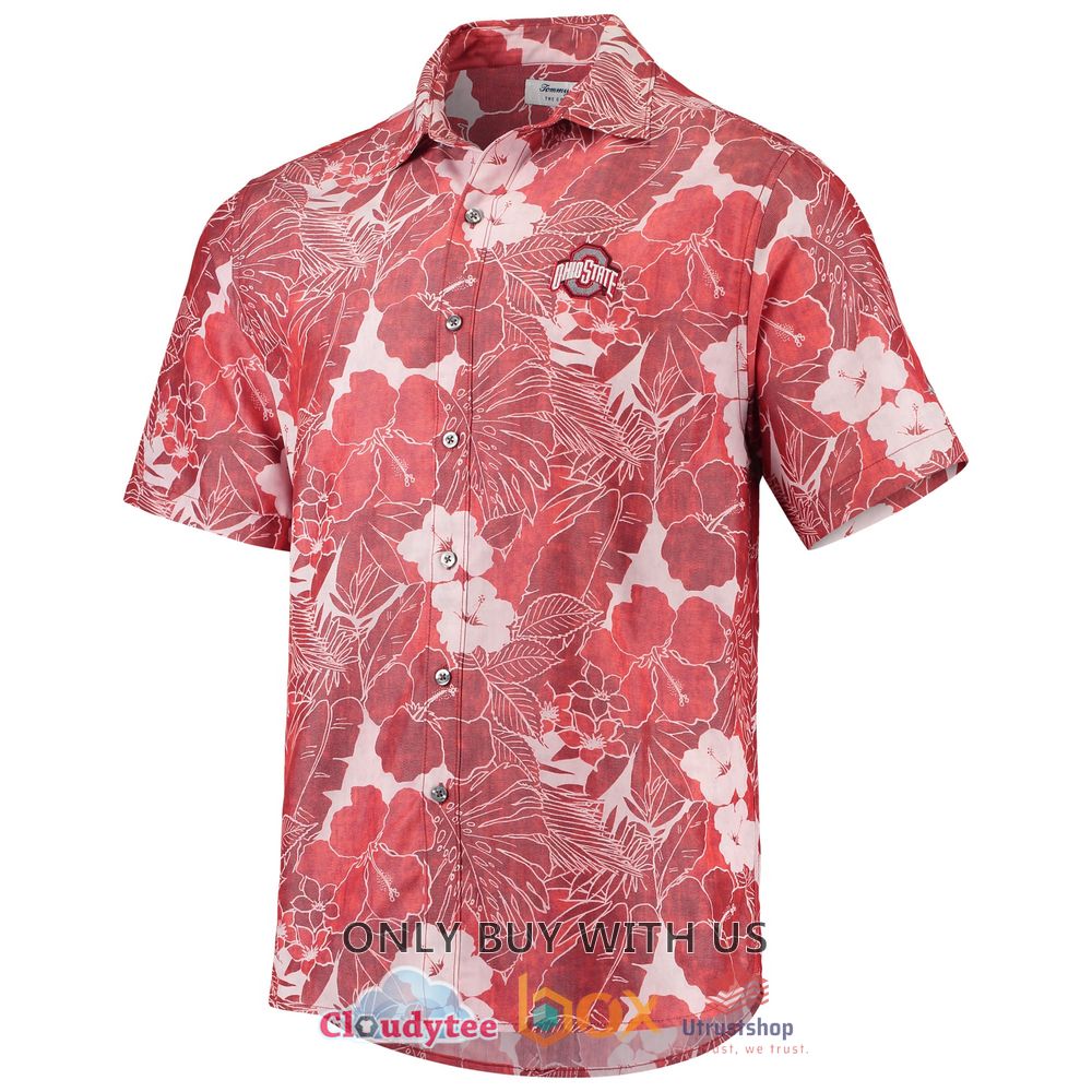 ohio state buckeyes tommy bahama hibiscus hawaiian shirt 2 4738